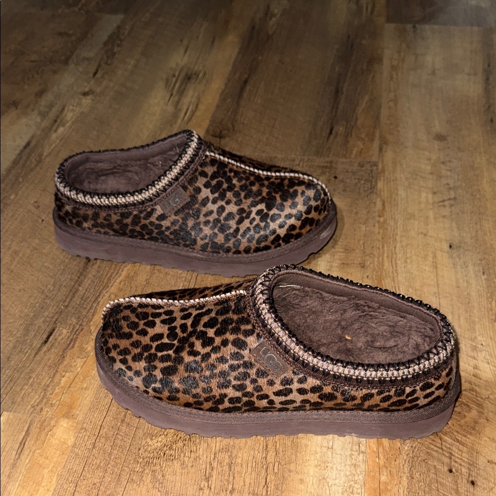 UGG Tazz Caspian "Leopard" Women's Slipper sz 8 - Picture 5 of 7